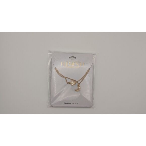 Cool Jewels Elements By Candace Lauren, Moon and Star Necklace - Picture 1 of 1